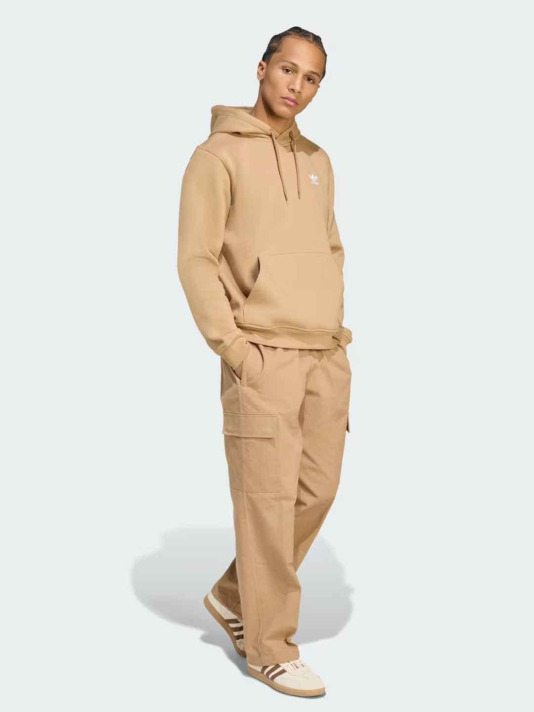 Adidas felpa beige con cappuccio JW1064 BEIGE ADIDAS