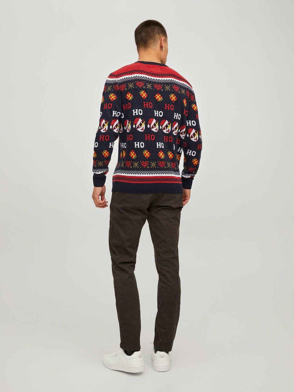 Jack&Jones pullover natalizio 12220221 BLU JACK & JONES