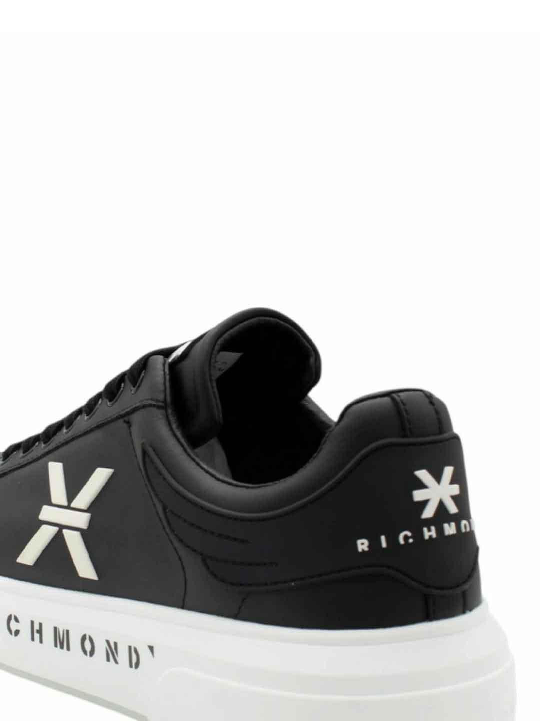 John Richmond 29103 CPB sneakers nero con logo bianco 29103 CP B NERO JOHN RICHMOND