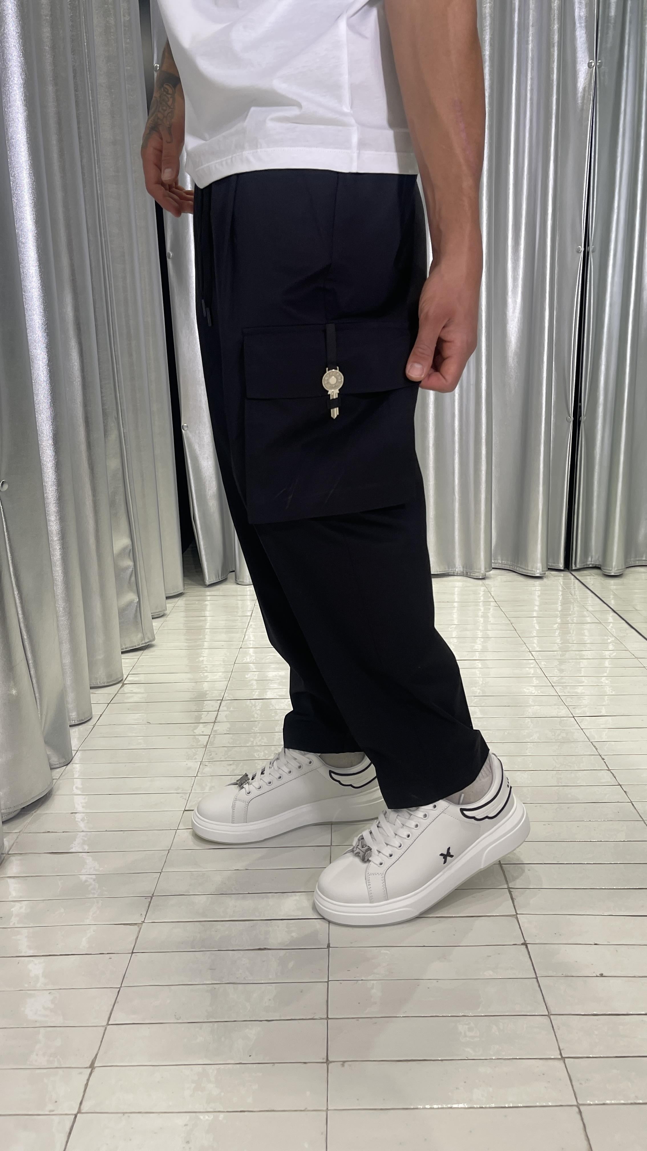 Gavroche pantaloni nero con chiave 2053 NERO GAVROCHE