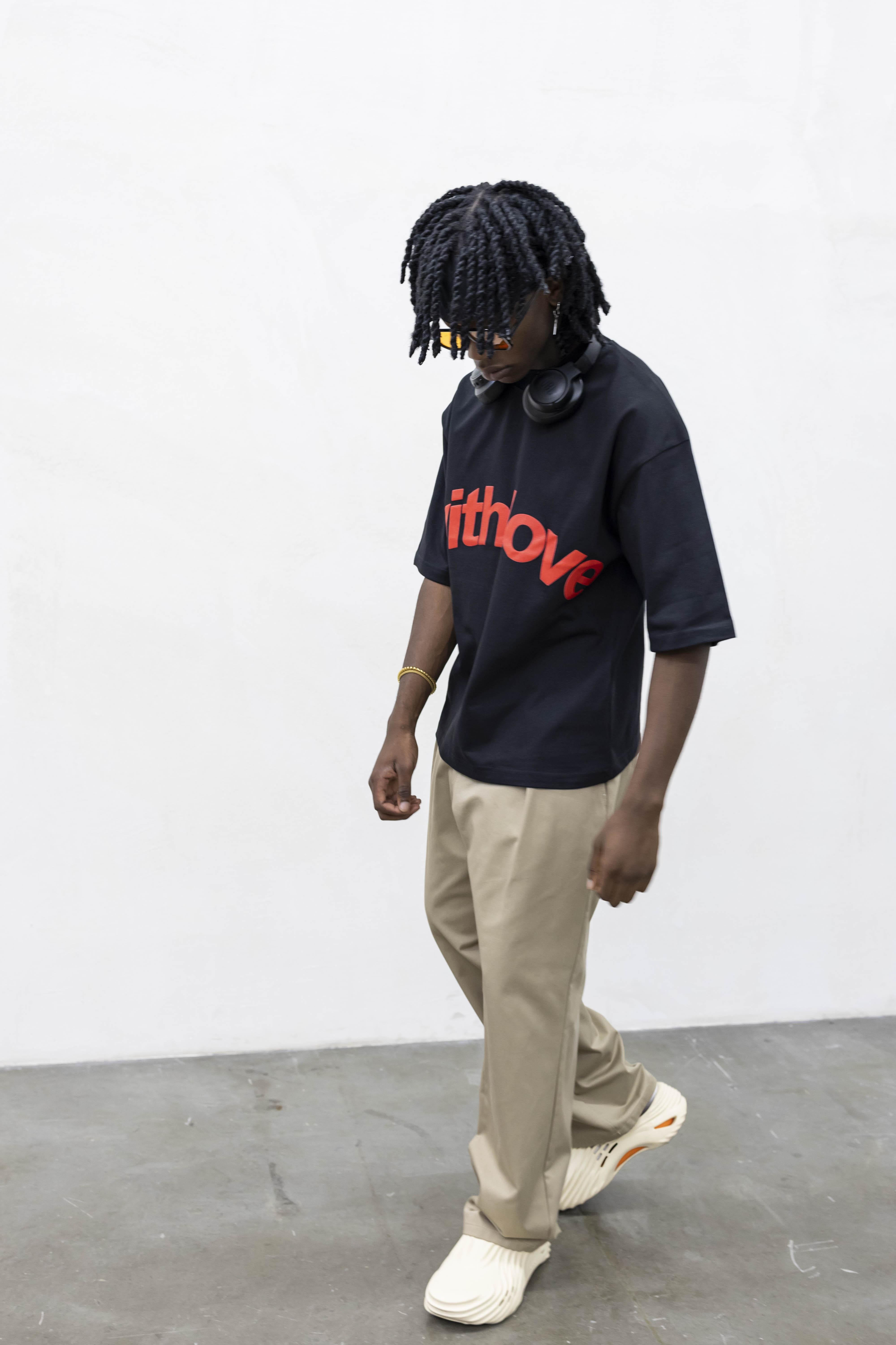 Present Day t-shirt nero Whit Love PRS051 NERO PRESENT DAY