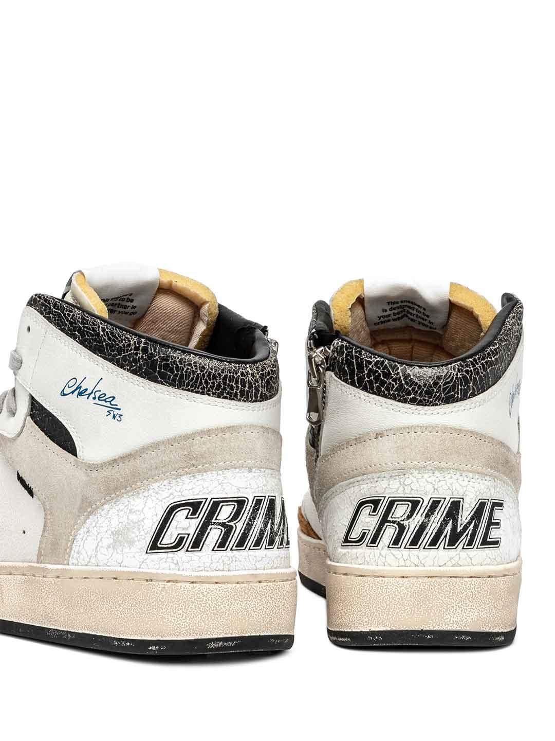 Crime Chelsea Mid sneakers bianco 11230 BIANCO CRIME