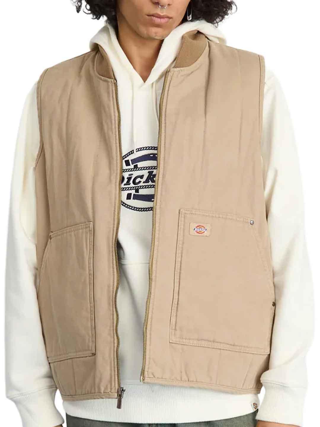 Dickies Canvas Vest smanicato beige DK0A87O40DS1 BEIGE DICKIES