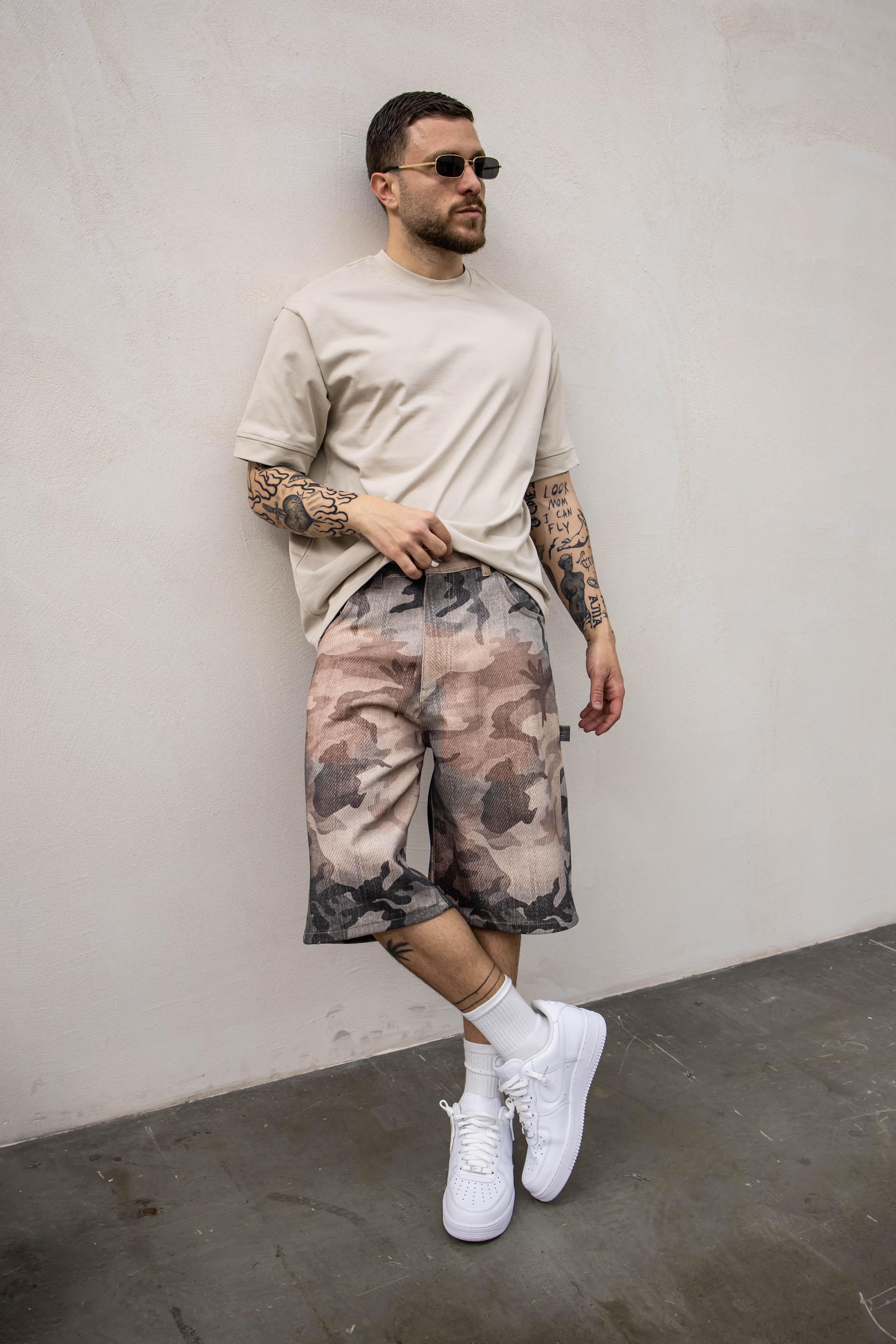 Present Day bermuda beige mimetico PDP047 BEIGE PRESENT DAY