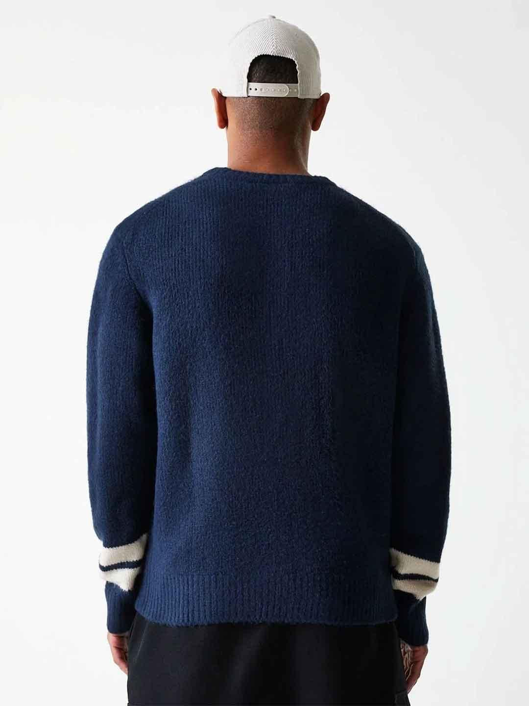 New Era maglione blu con logo bianco 60684329 BLU NEW ERA