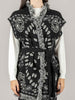 Tensione In gilet nero fantasia bandana