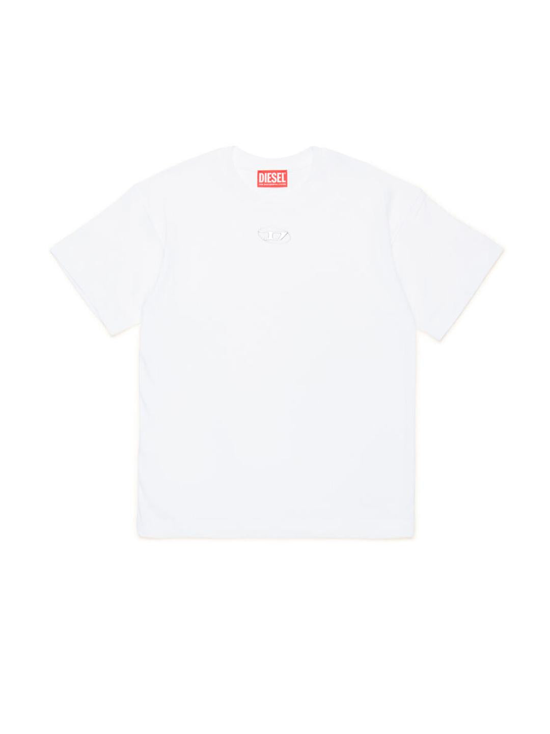 Diesel Tmarcus Over t-shirt bianco J02022 00YI9 BIANCO DIESEL