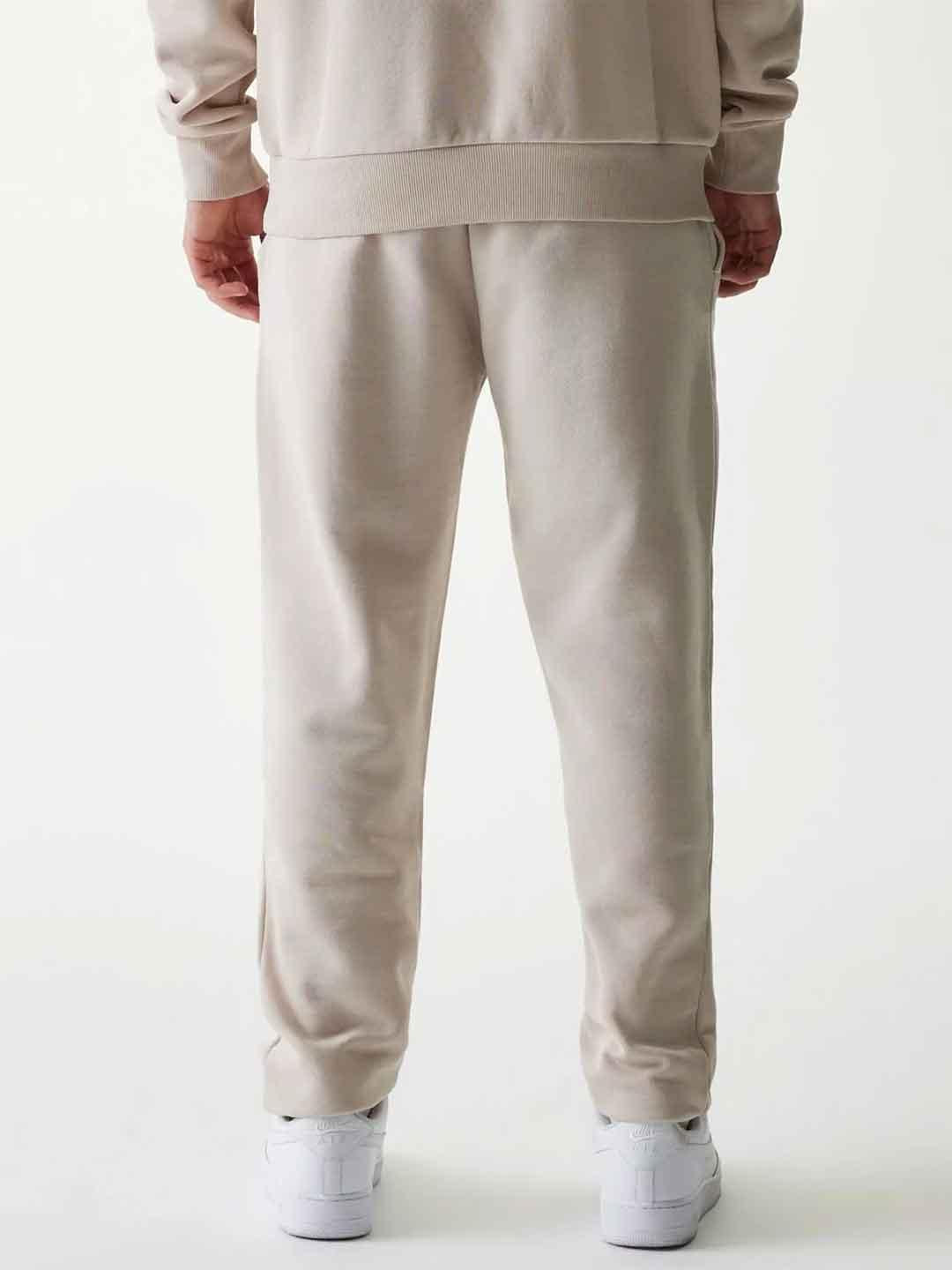 New Era pantaloni beige NY logo nero<BR/> 60675779 BEIGE NEW ERA