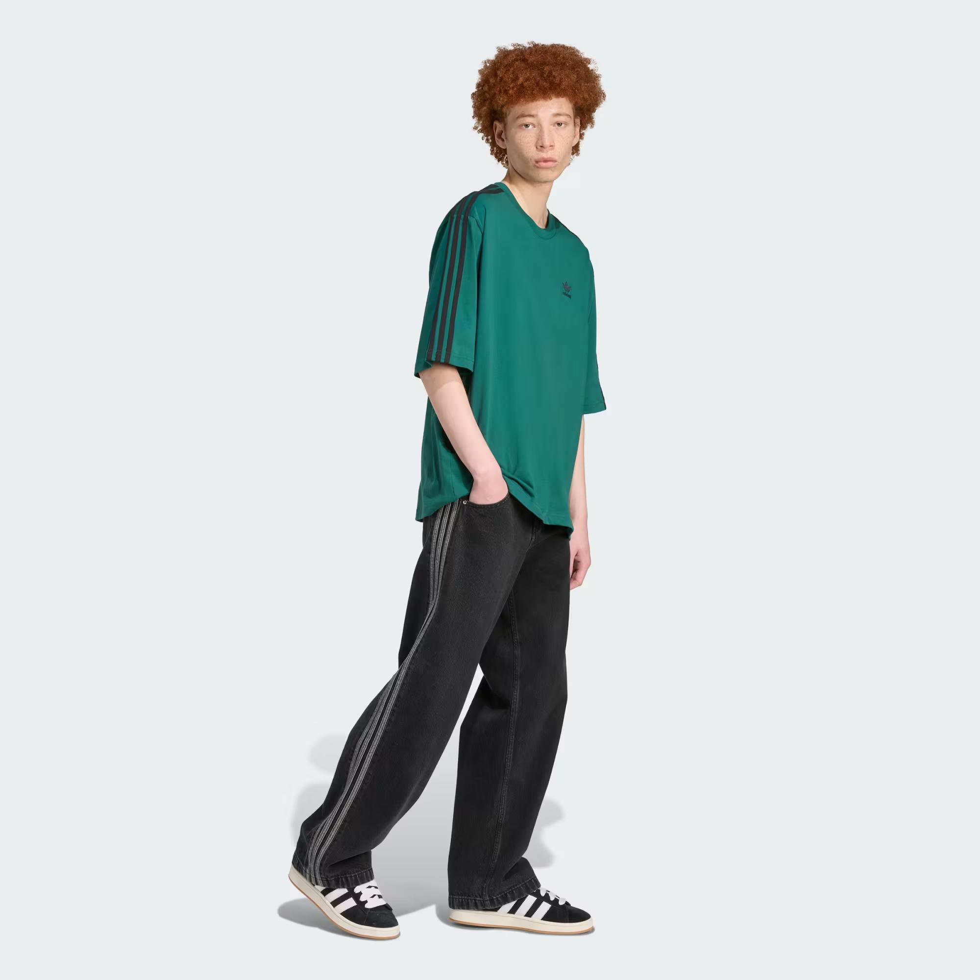Adidas t-shirt verde oversize JY1396 VERDE ADIDAS