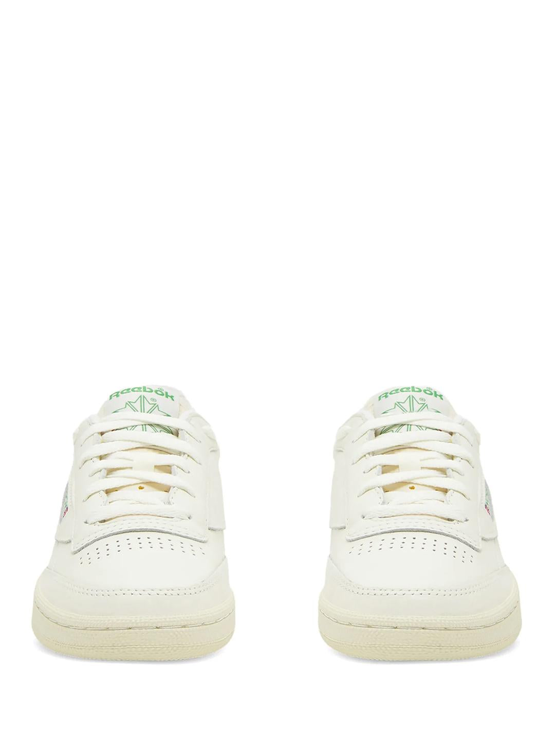 Reebok Club C 85 Vintage sneakers panna con logo verde 100000317 PANNA REEBOK