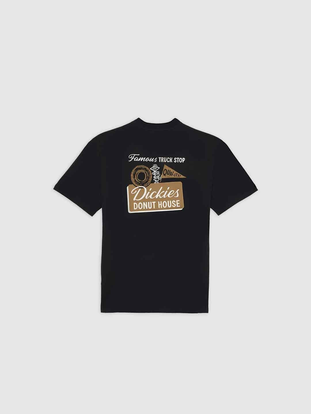 Dickies Donut House t-shirt nero con stampa retro DK0A87QNBLK1 NERO DICKIES