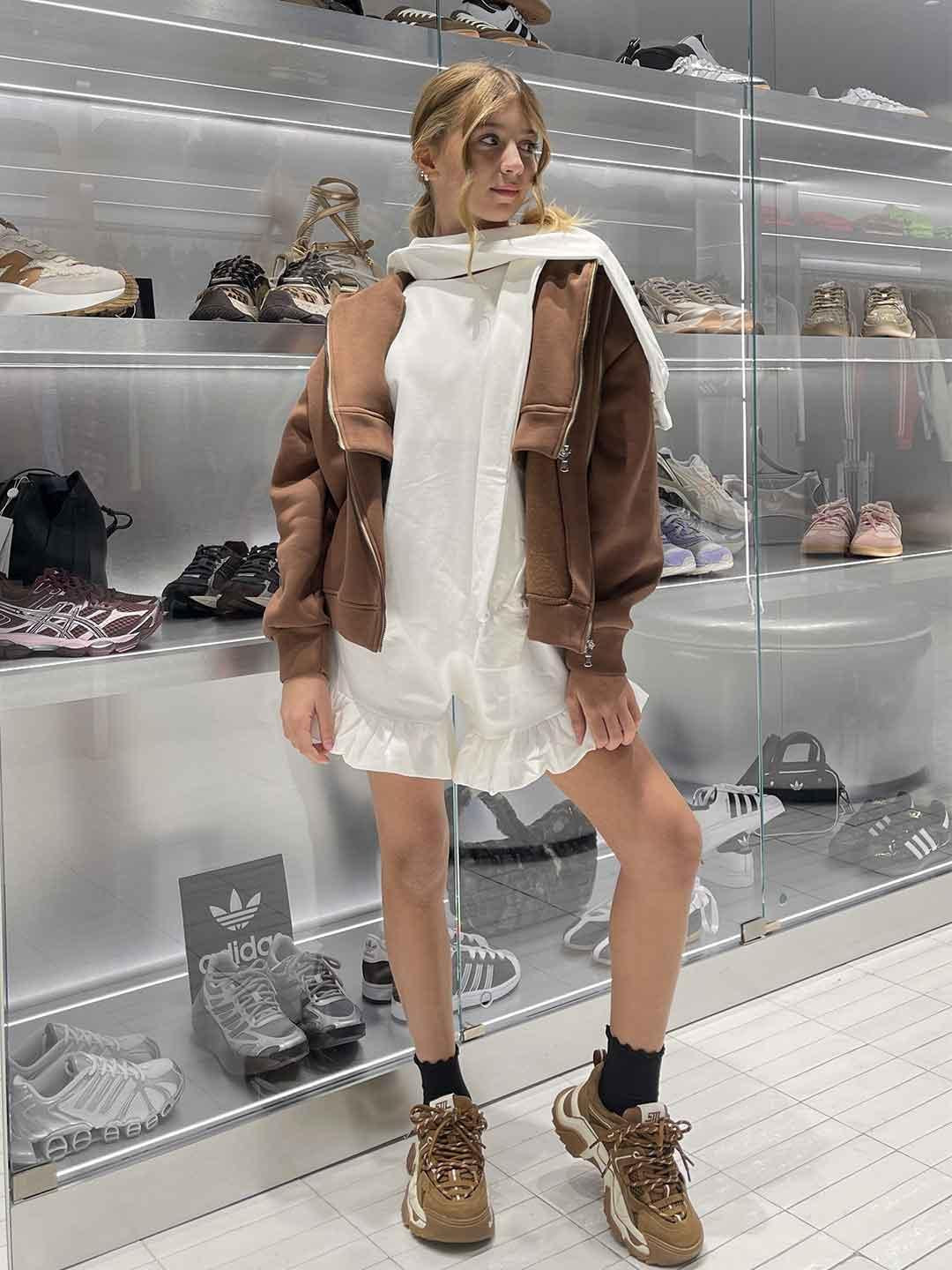 Pype felpa kids marrone con cappuccio NEW YORK MARRONE PYPE