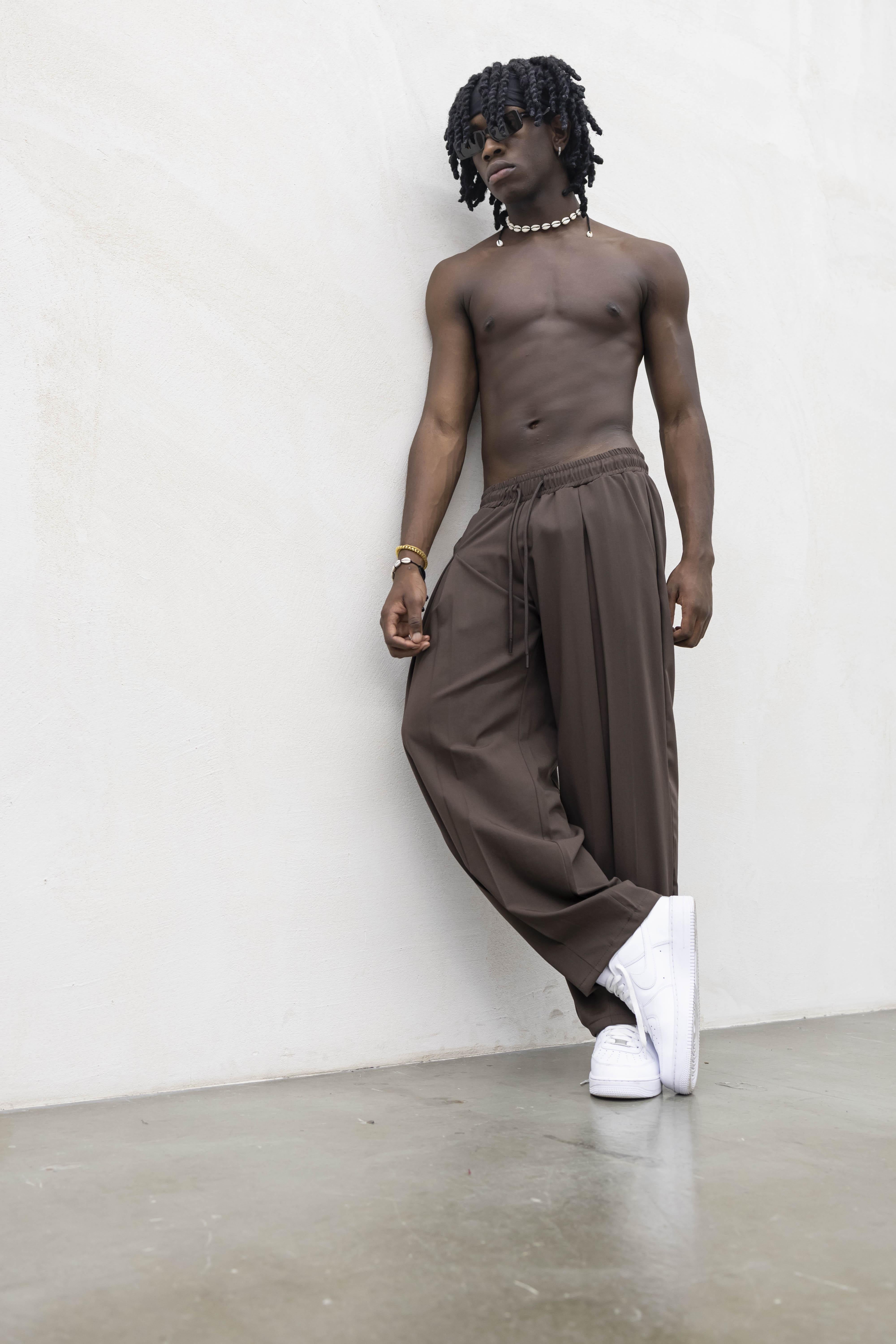 Tokyo pantaloni marrone con deep pences TKO004 MARRONE TOKYO