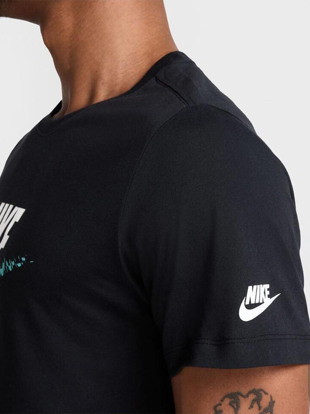 Nike t-shirt nero con logo multicolor HJ0568-010 NERO NIKE