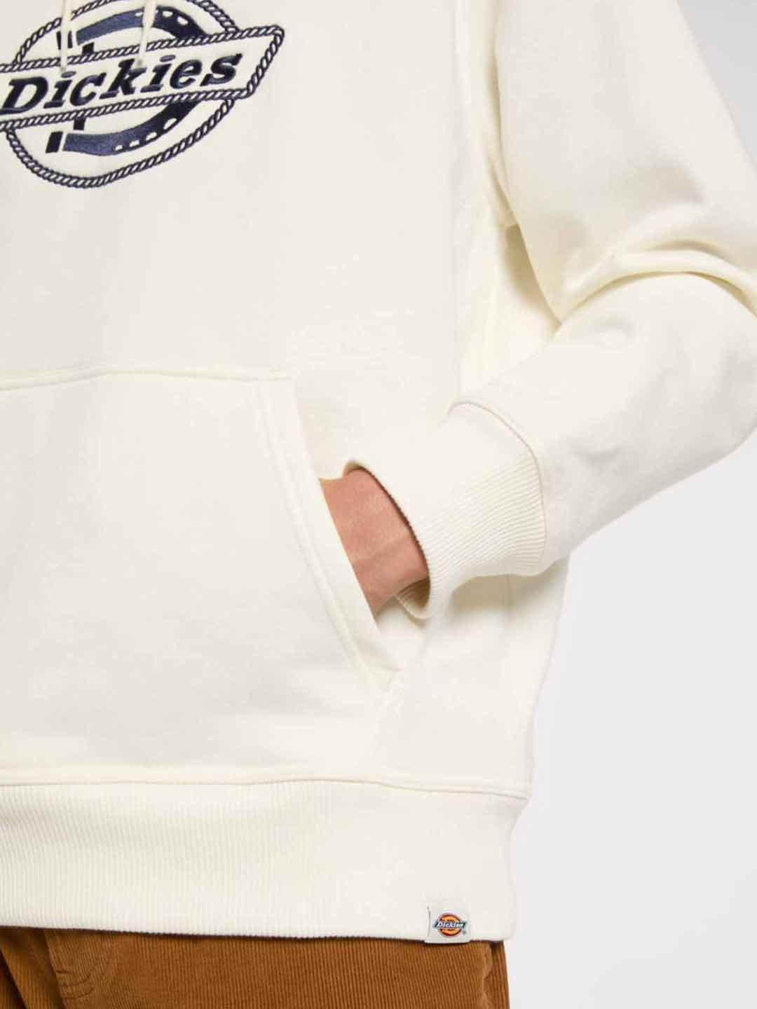 Dickies Forth Shaw felpa panna DK0A88L4C481 BIANCO DICKIES