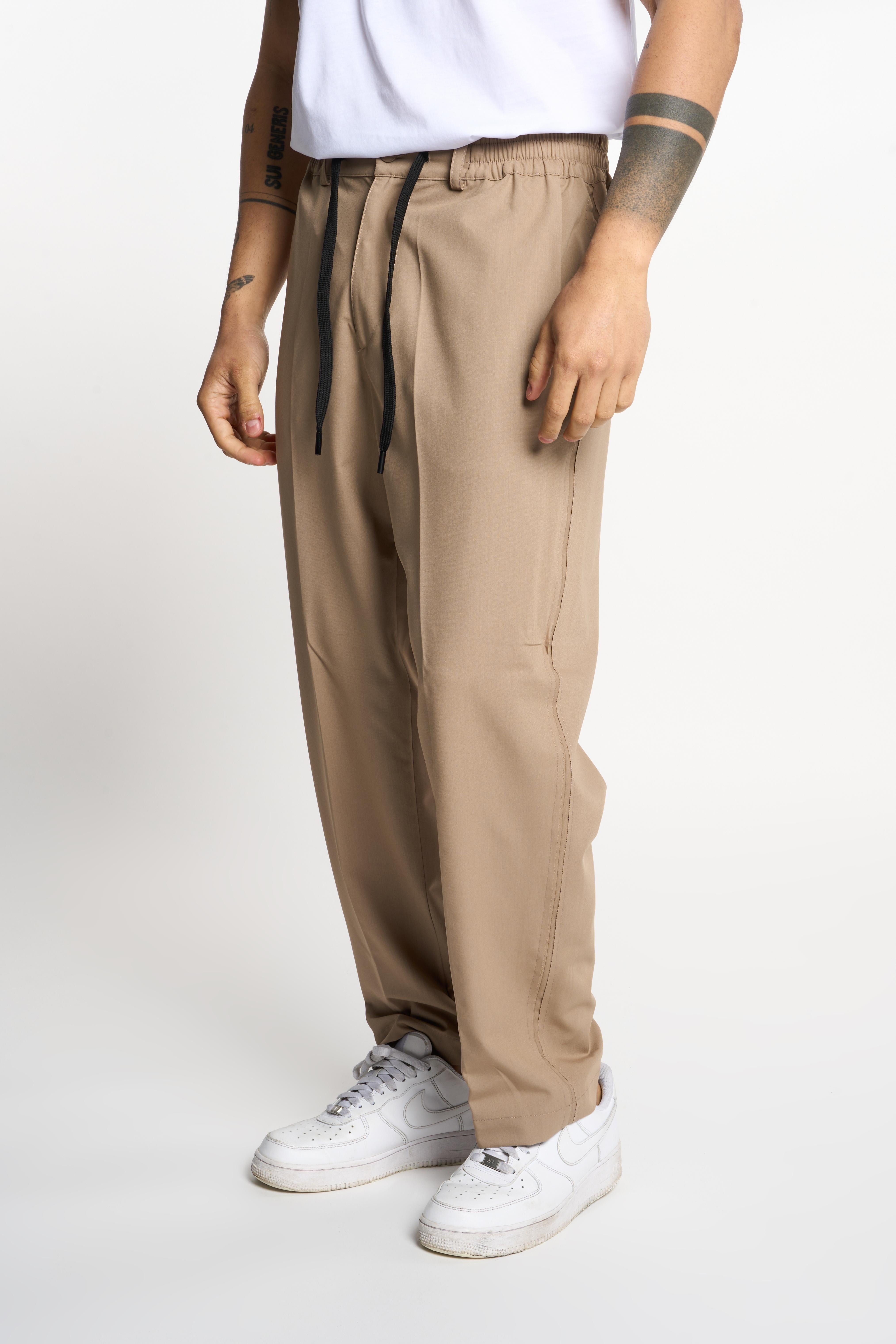 Gavroche pantaloni beige con scudetto 2057 BEIGE GAVROCHE