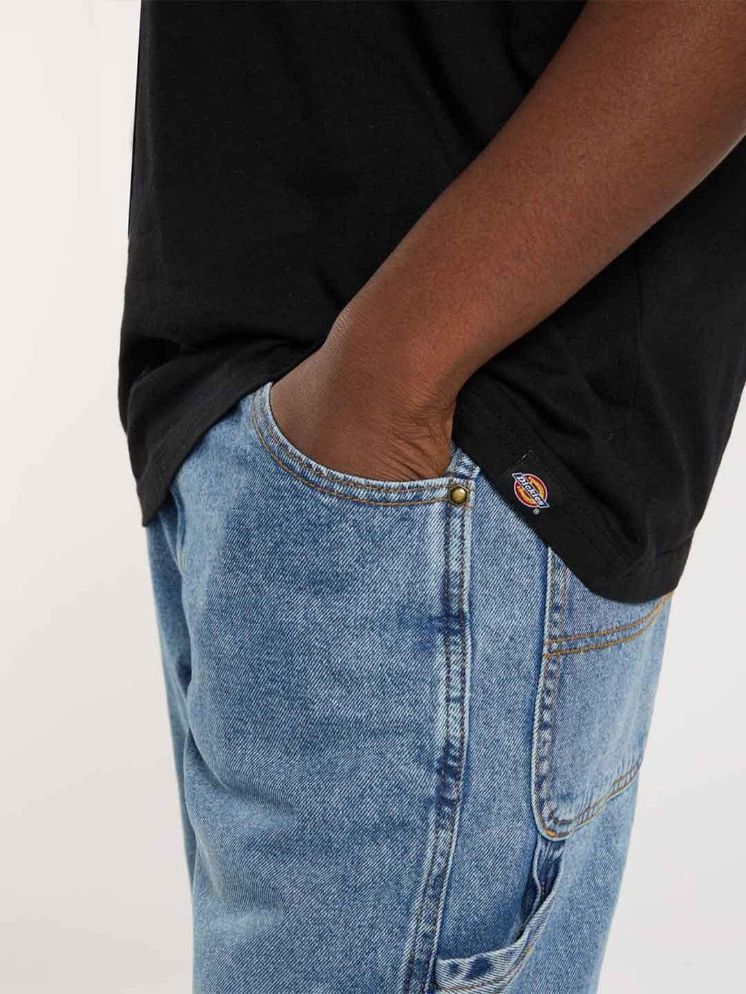 Dickies Donut House t-shirt nero con stampa retro DK0A87QNBLK1 NERO DICKIES