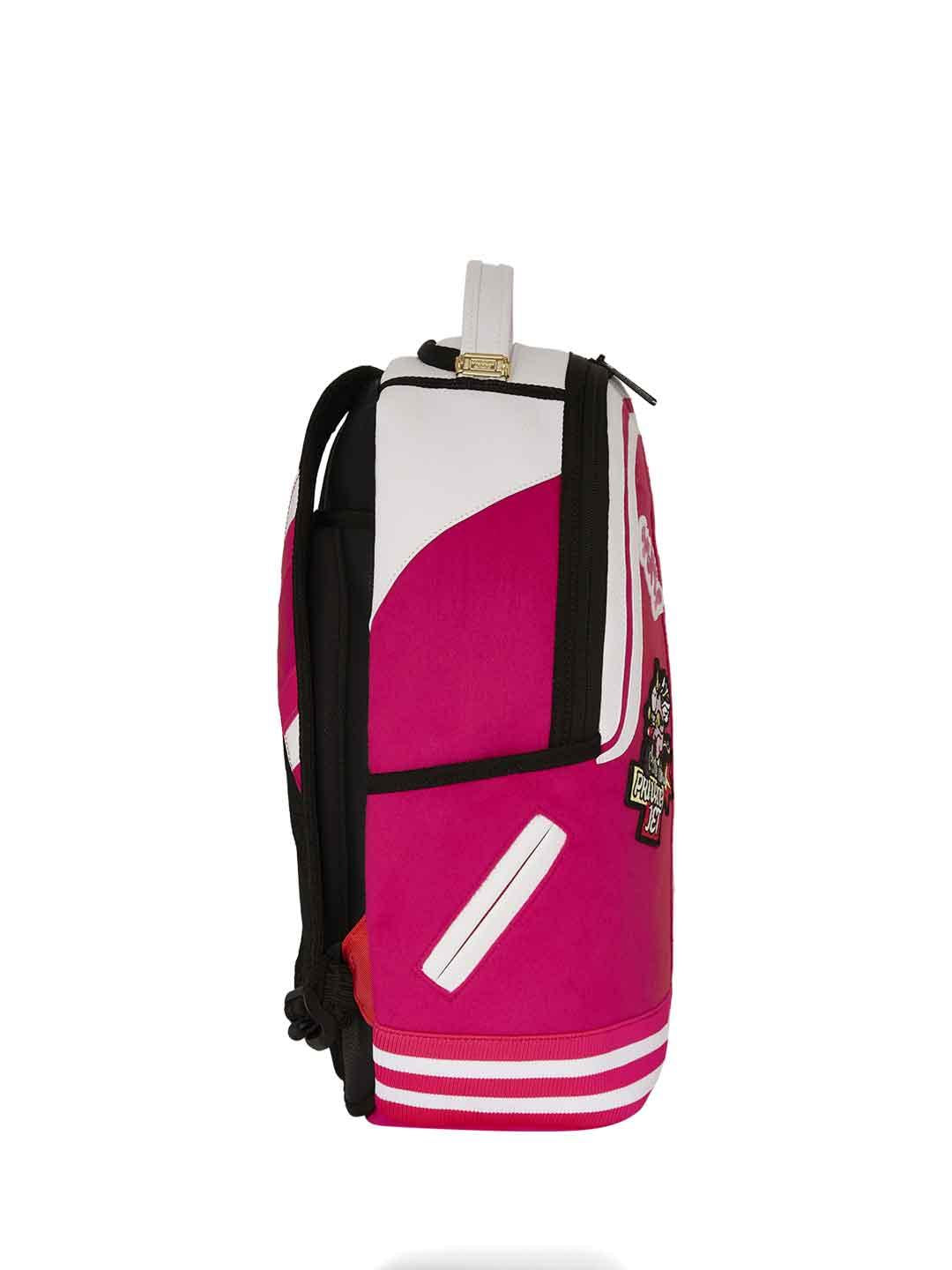 Sprayground Girl Varsity DLX zaino rosa con patch 910B7646NSZ ROSA SPRAYGROUND