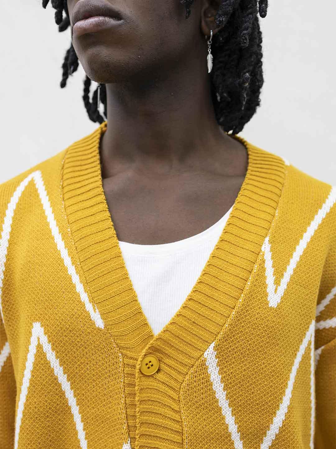 Tokyo cardigan giallo e bianco TCK009 GIALLO TOKYO