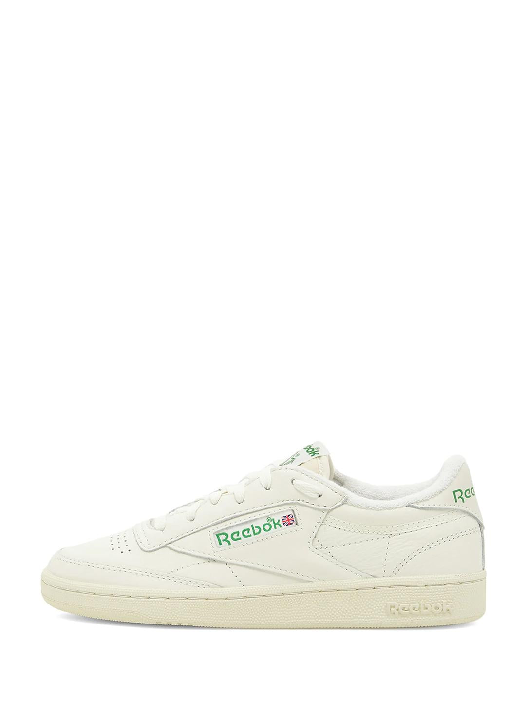 Reebok Club C 85 Vintage sneakers panna con logo verde 100000317 PANNA REEBOK