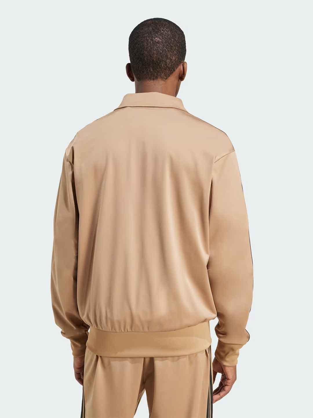 Adidas Adicolor felpa beige con bande nere JY6366 BEIGE ADIDAS