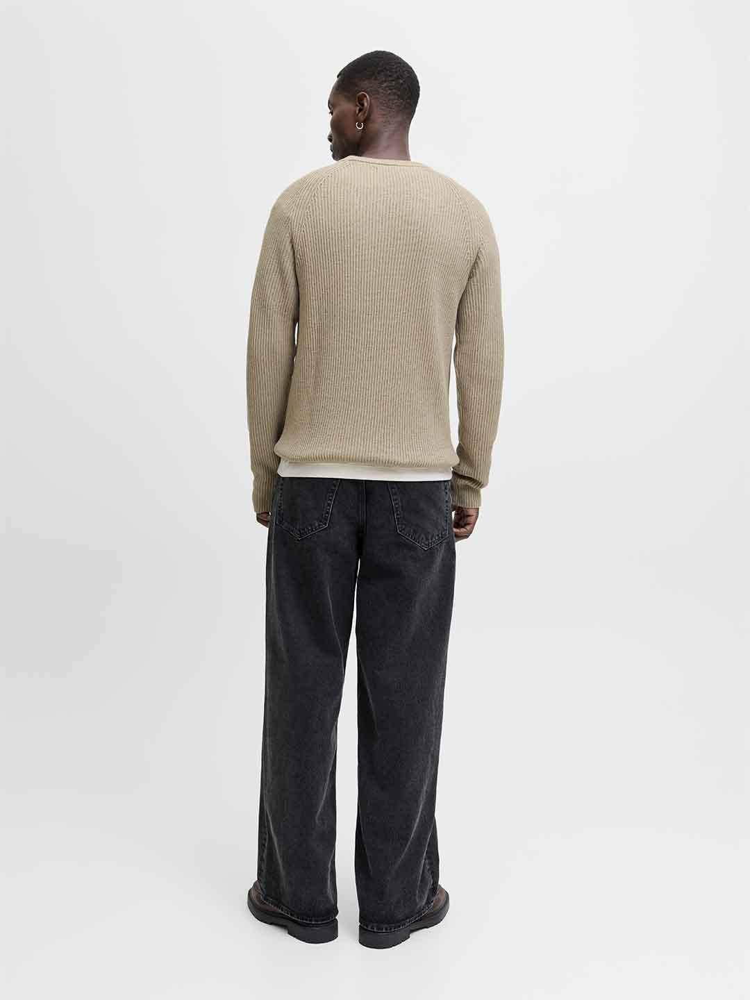 Jack & Jones maglione beige 12278916 BEIGE JACK & JONES