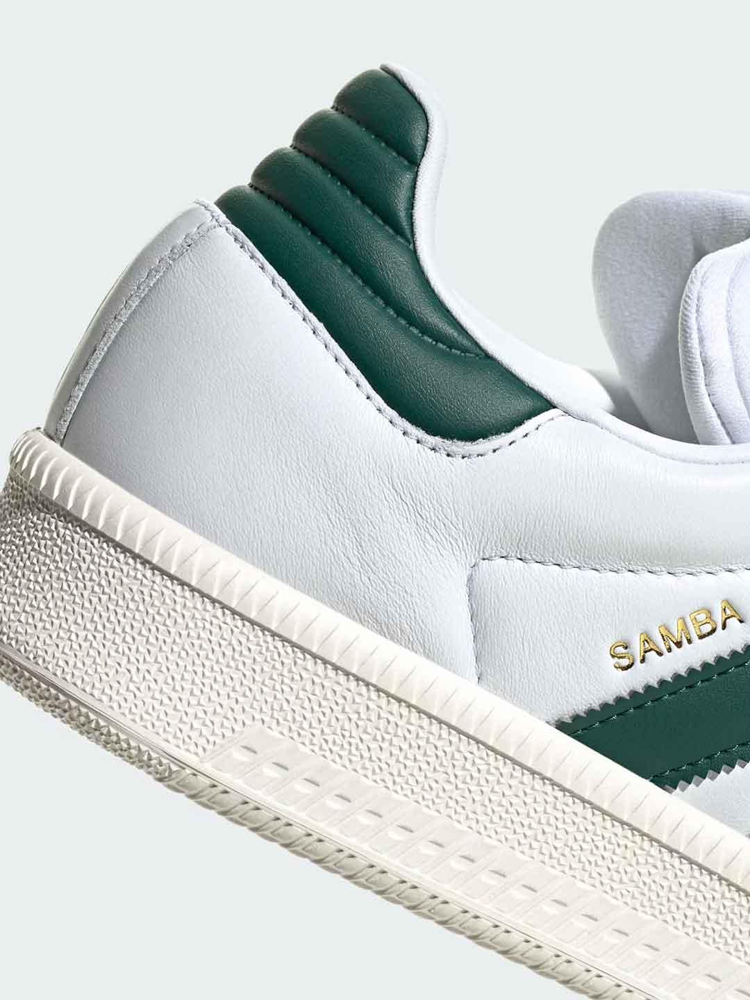 Adidas Samba XLG sneakers bianco con bande verdi JR0934 BIANCO ADIDAS