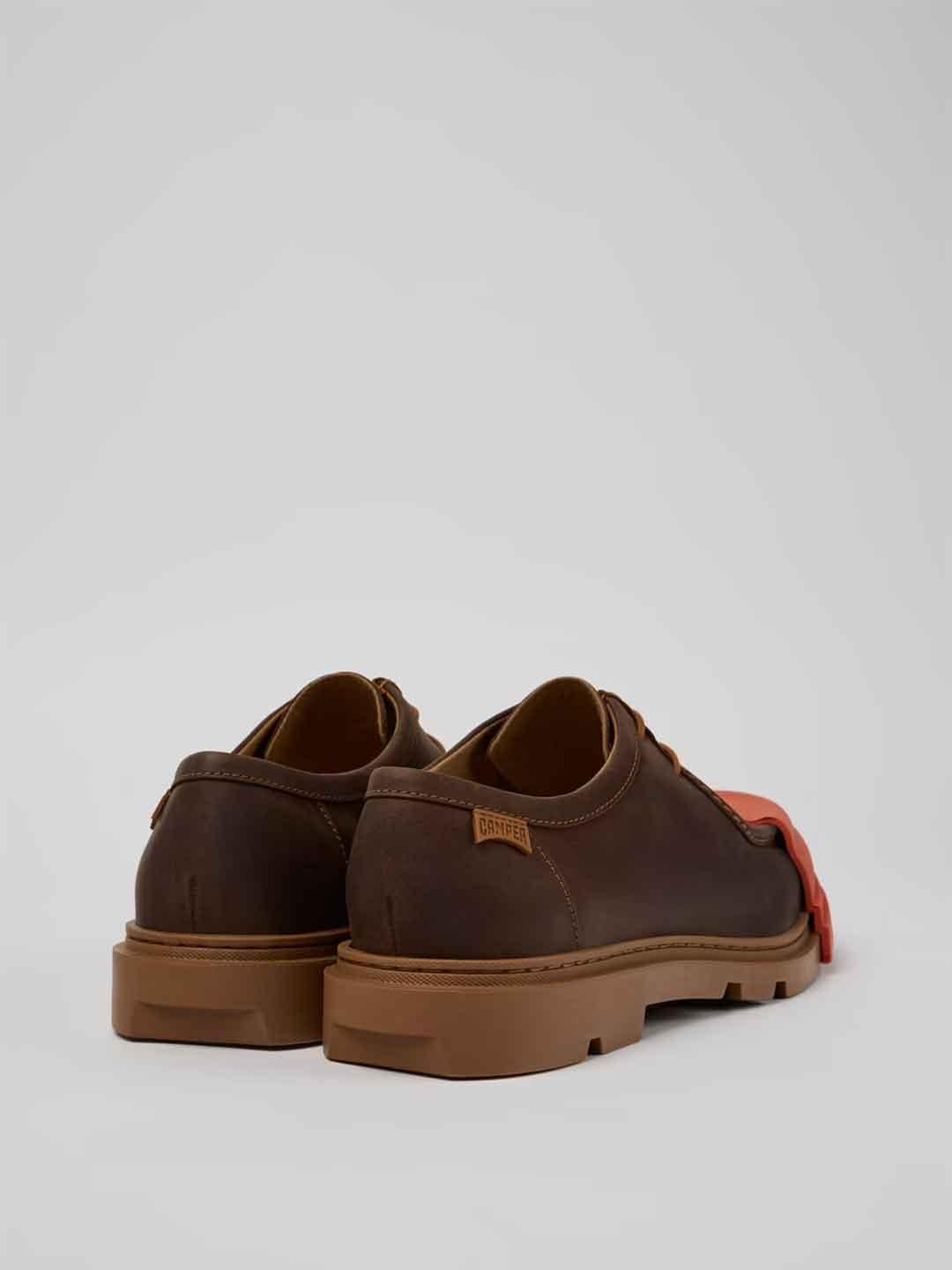 Camper Junction sneakers marrone con punta arancio KI00872 038 MARRONE CAMPER