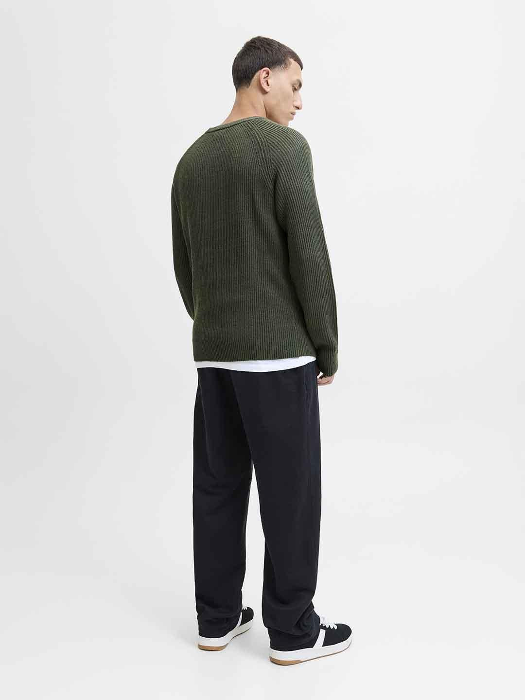 Jack & Jones maglione verde 12278916 VERDE JACK & JONES
