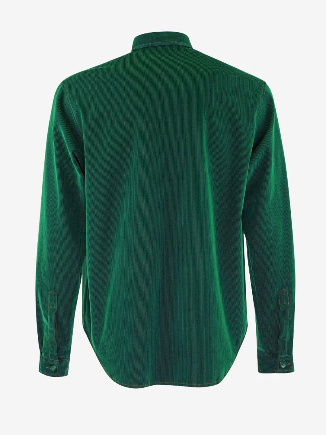 3Dici camicia verde a coste CAU3DICI030 VERDE 3DICI