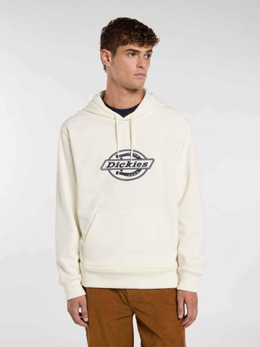 Dickies Forth Shaw felpa panna DK0A88L4C481 BIANCO DICKIES