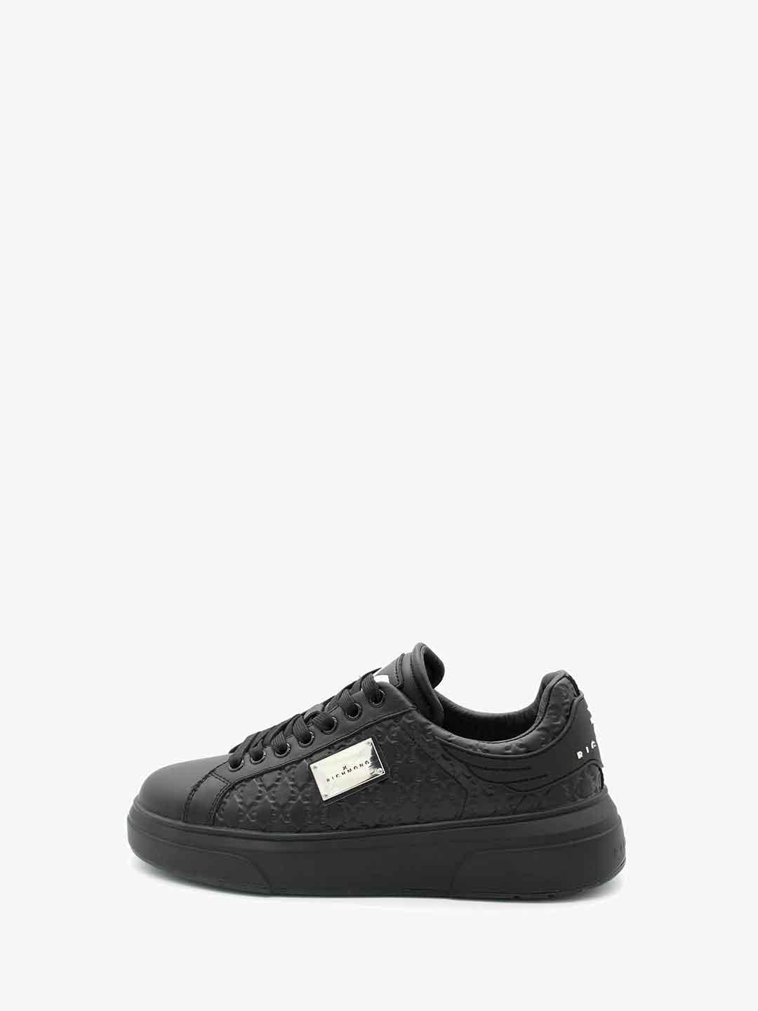 John Richmond 29105 CPB sneakers nero con placca 29105 CP B NERO JOHN RICHMOND