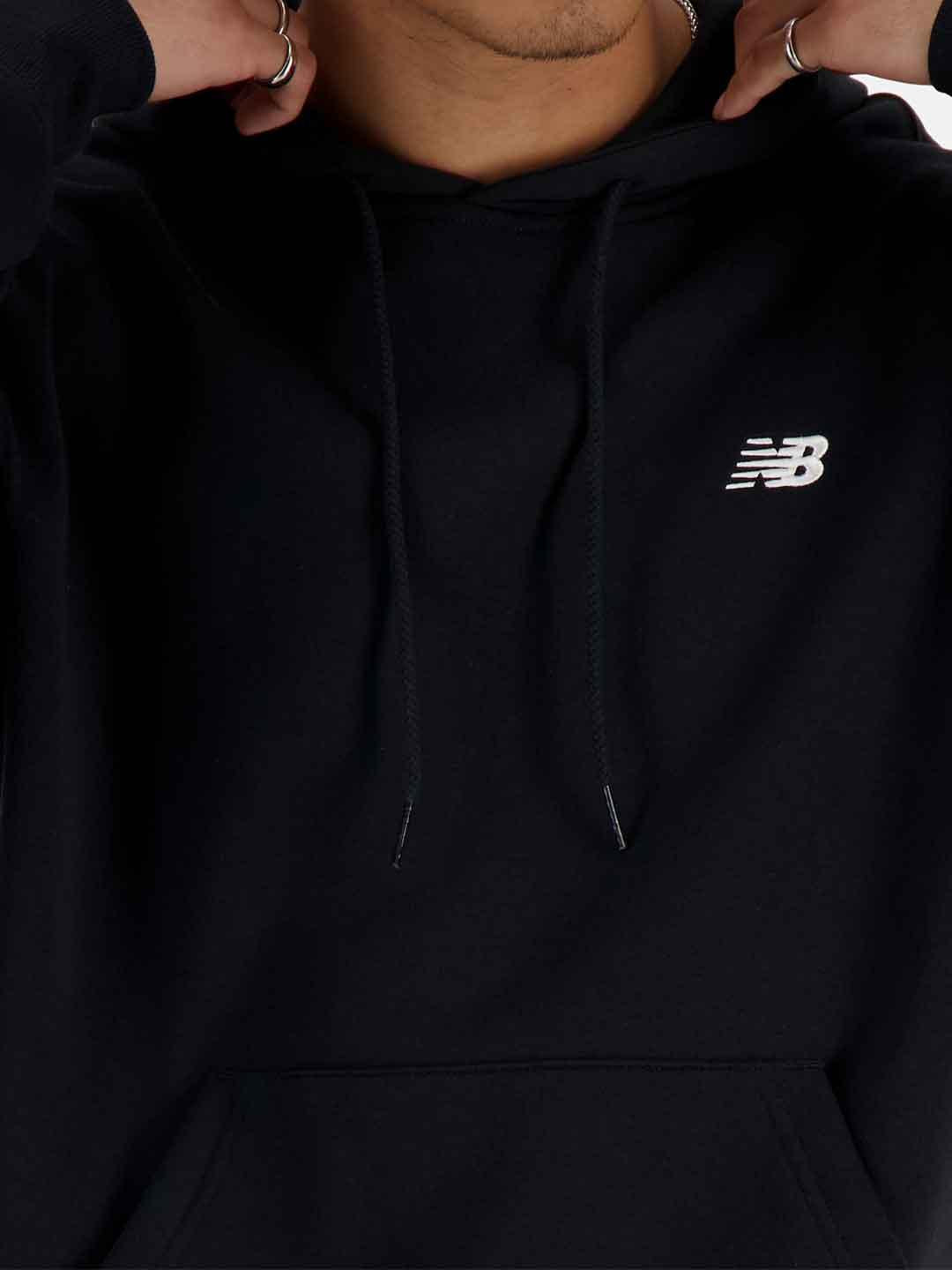 New Balance felpa nero con cappuccio MT41511BK NERO NEW BALANCE