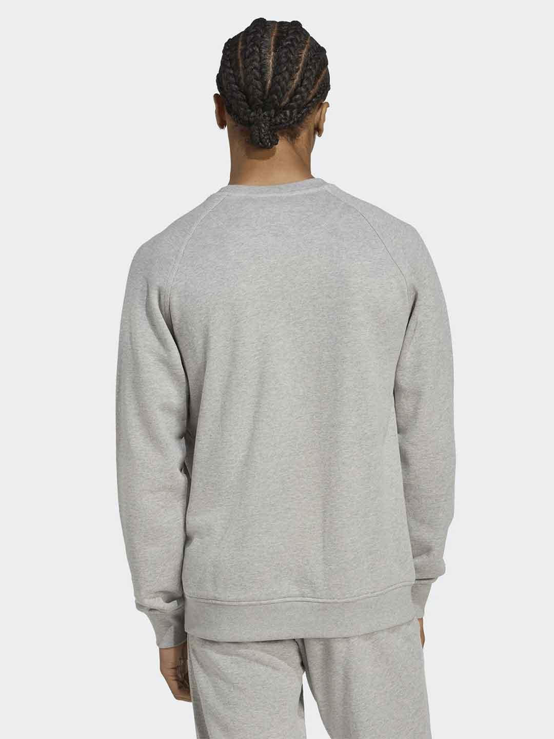 Adidas felpa grigio girocollo JZ5507 GRIGIO ADIDAS