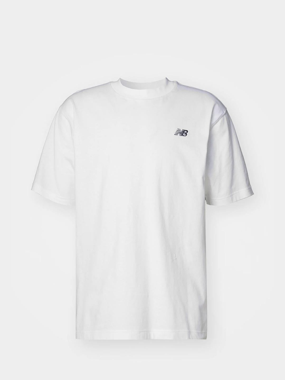 New Balance t-shirt bianco con logo MT41509WT BIANCO NEW BALANCE