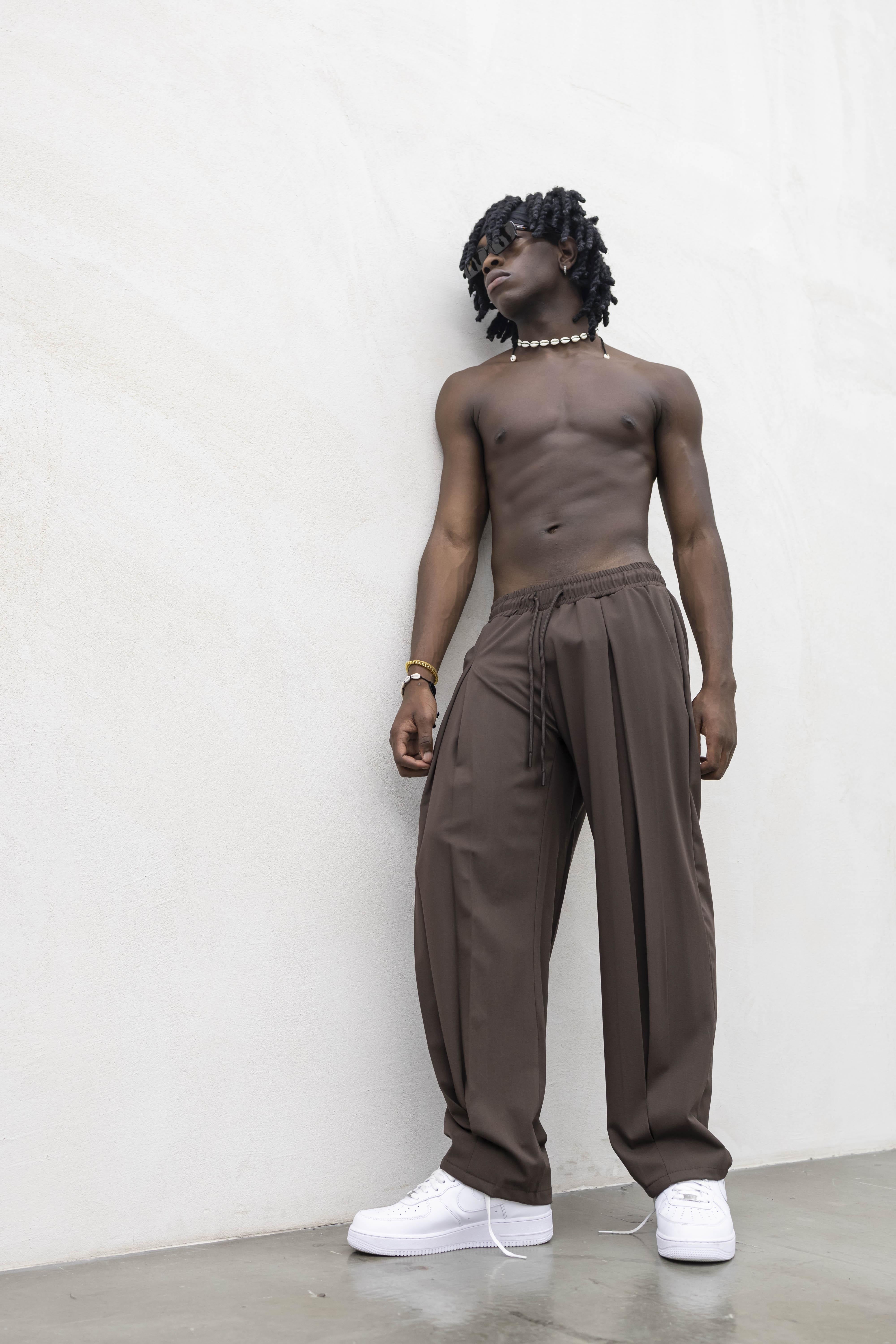 Tokyo pantaloni marrone con deep pences TKO004 MARRONE TOKYO