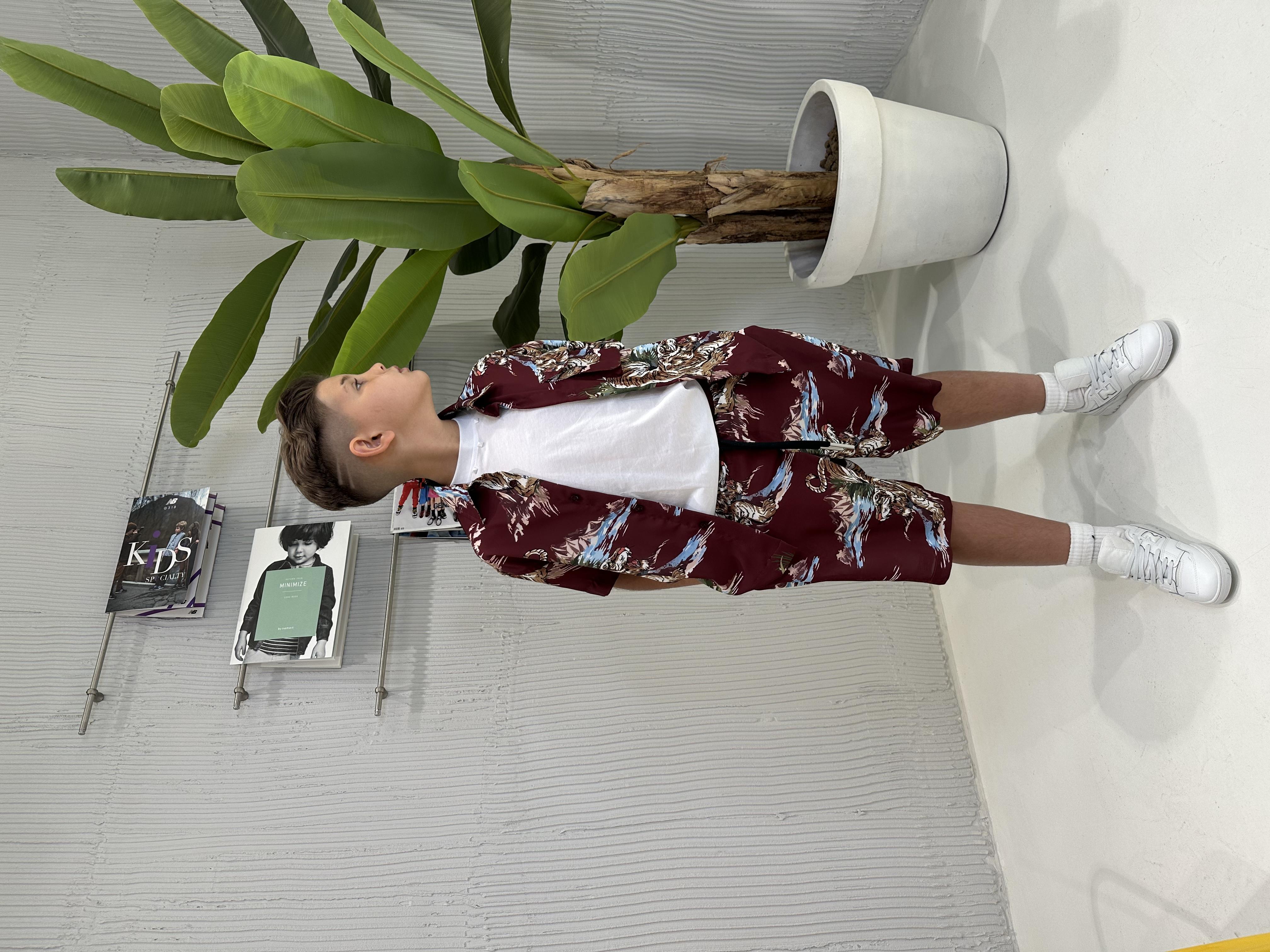 Yes London bermuda kids bordeaux a fantasia JR7035 BORDEAUX YES LONDON