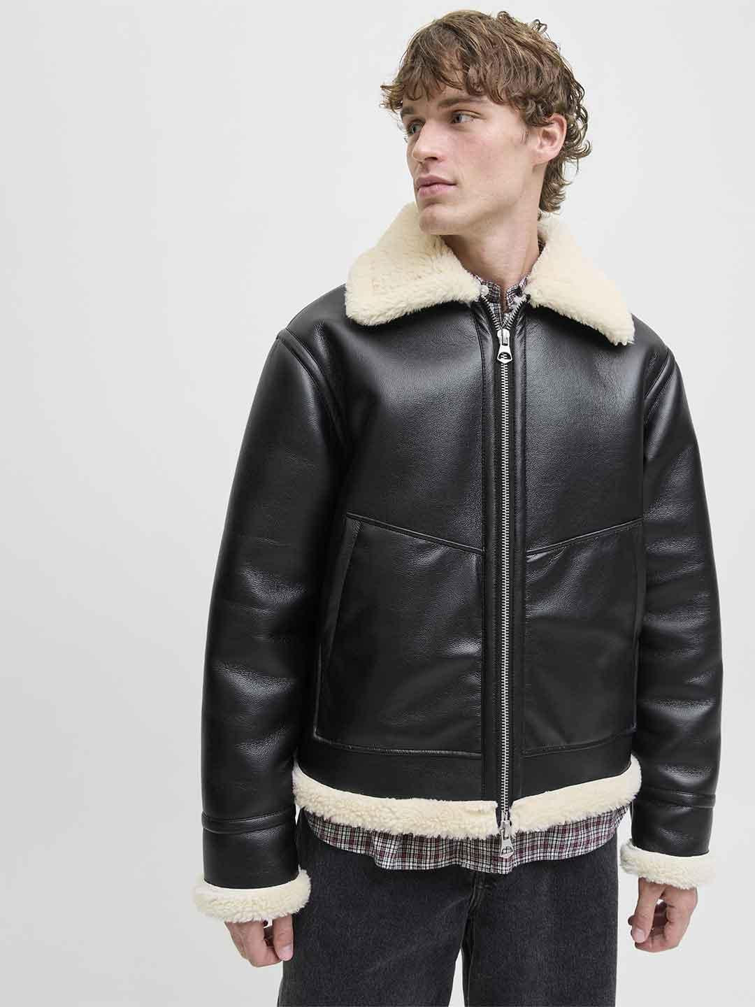Jack & Jones montone nero 12282948 NERO JACK & JONES