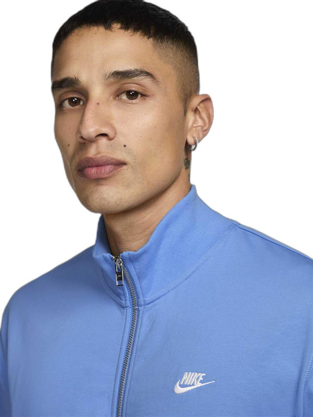 Nike felpa turchese con zip FQ3426-412 TURCHESE NIKE