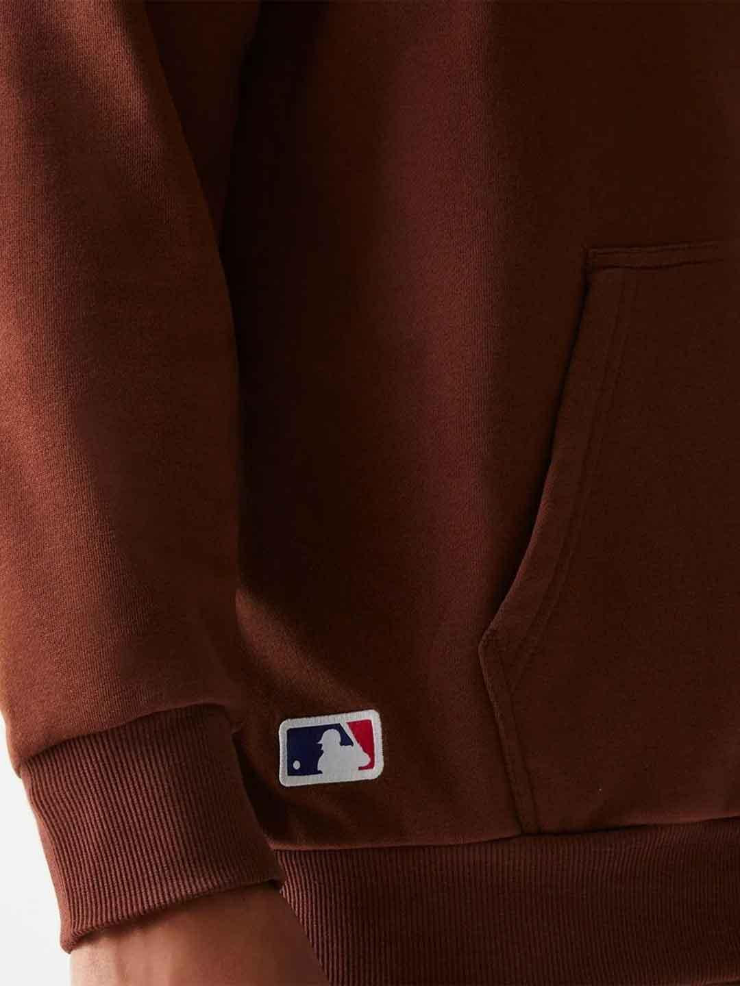 New Era felpa marrone NY con zip 60684464 MARRONE NEW ERA