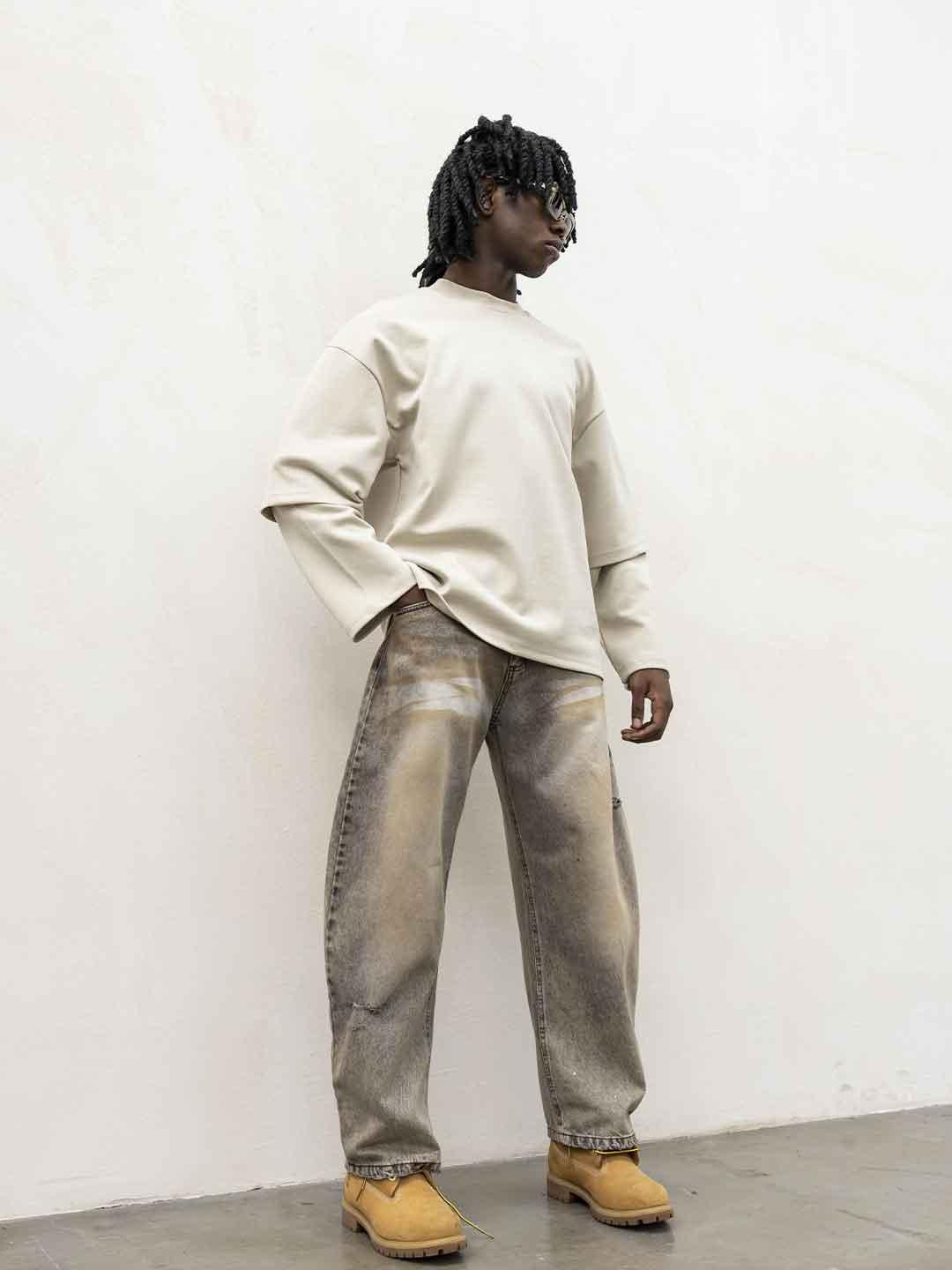 Present Day jeans beige PRS065 BEIGE PRESENT DAY