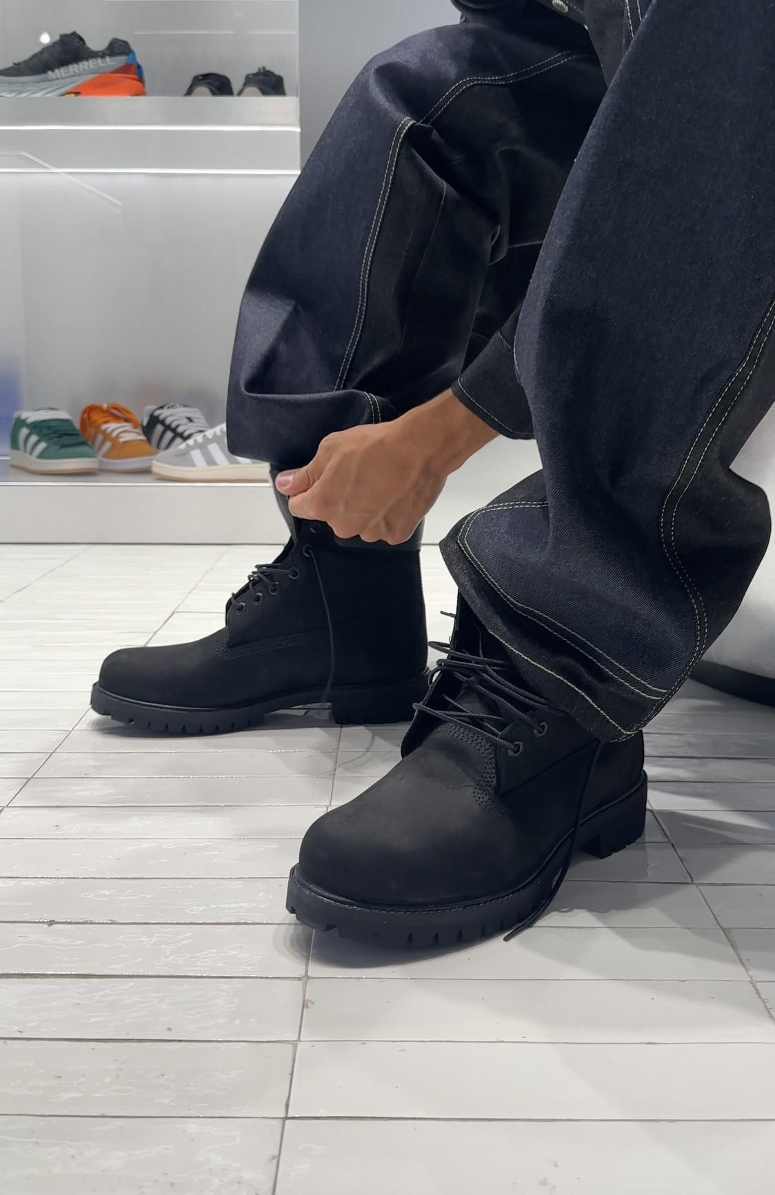 Timberland Premium 6 Inch anfibio nero impermeabile TB112907 NERO TIMBERLAND