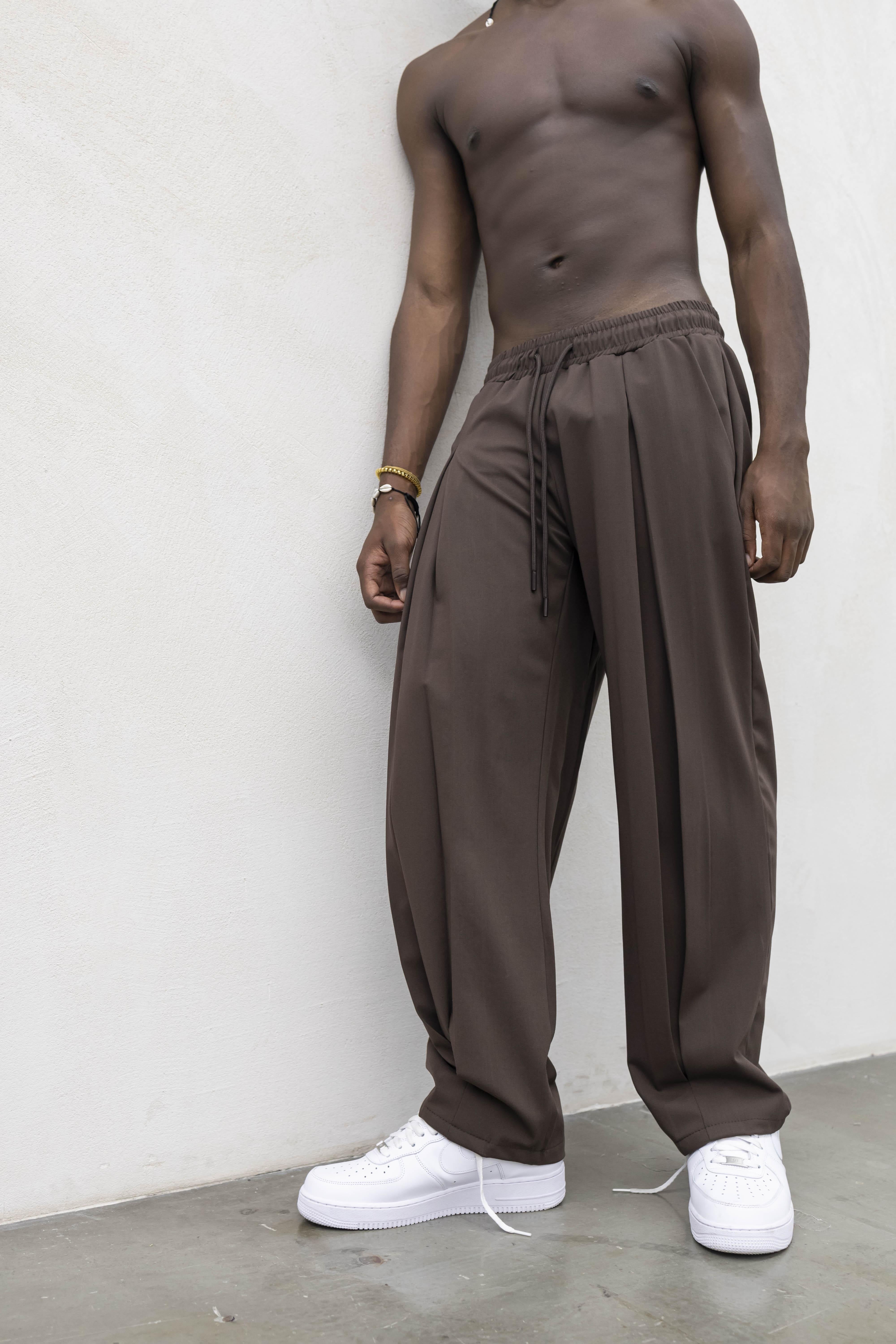 Tokyo pantaloni marrone con deep pences TKO004 MARRONE TOKYO