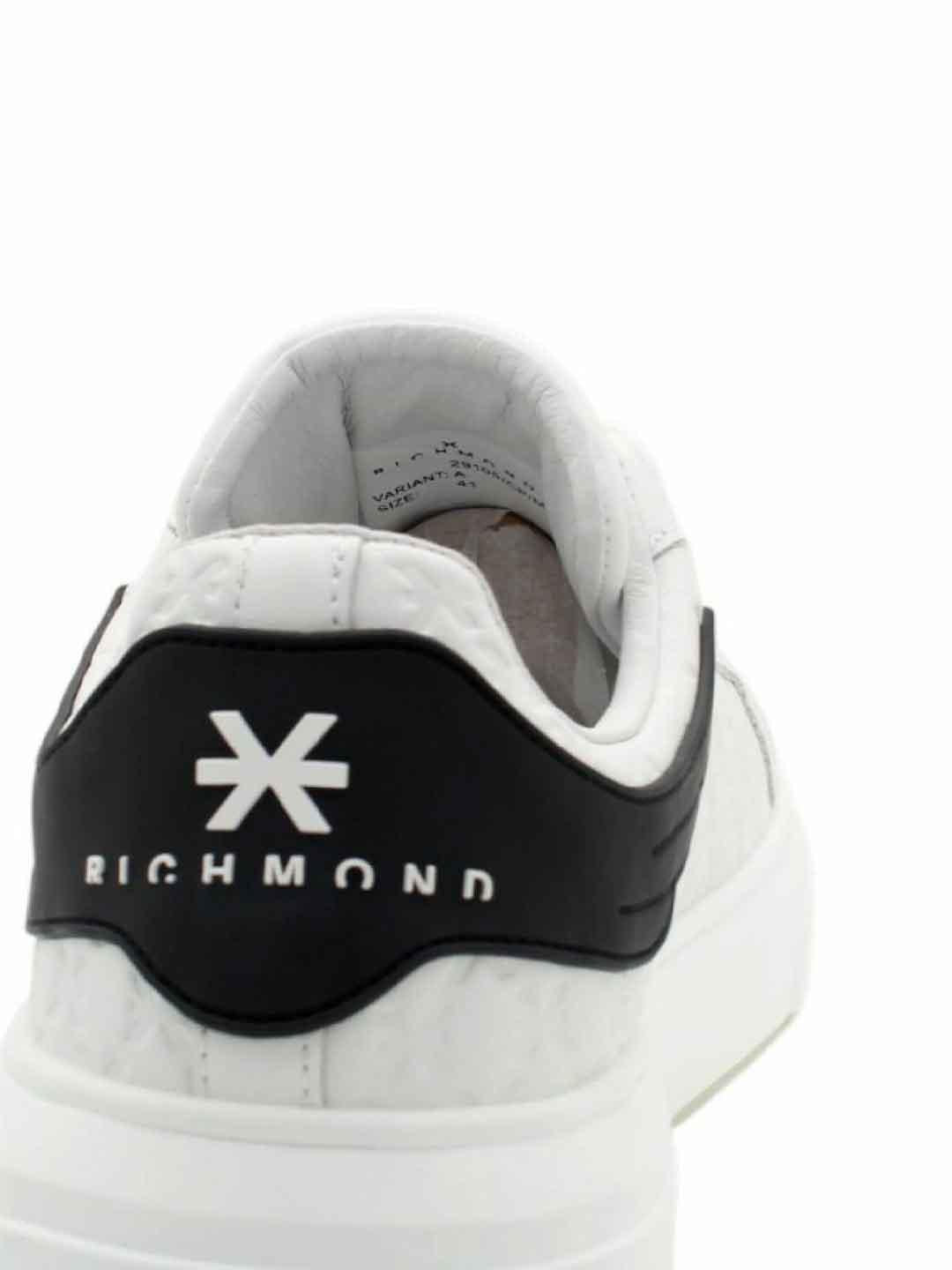 John Richmond 29105 CPA sneakers bianco con placca 29105 CP A BIANCO JOHN RICHMOND