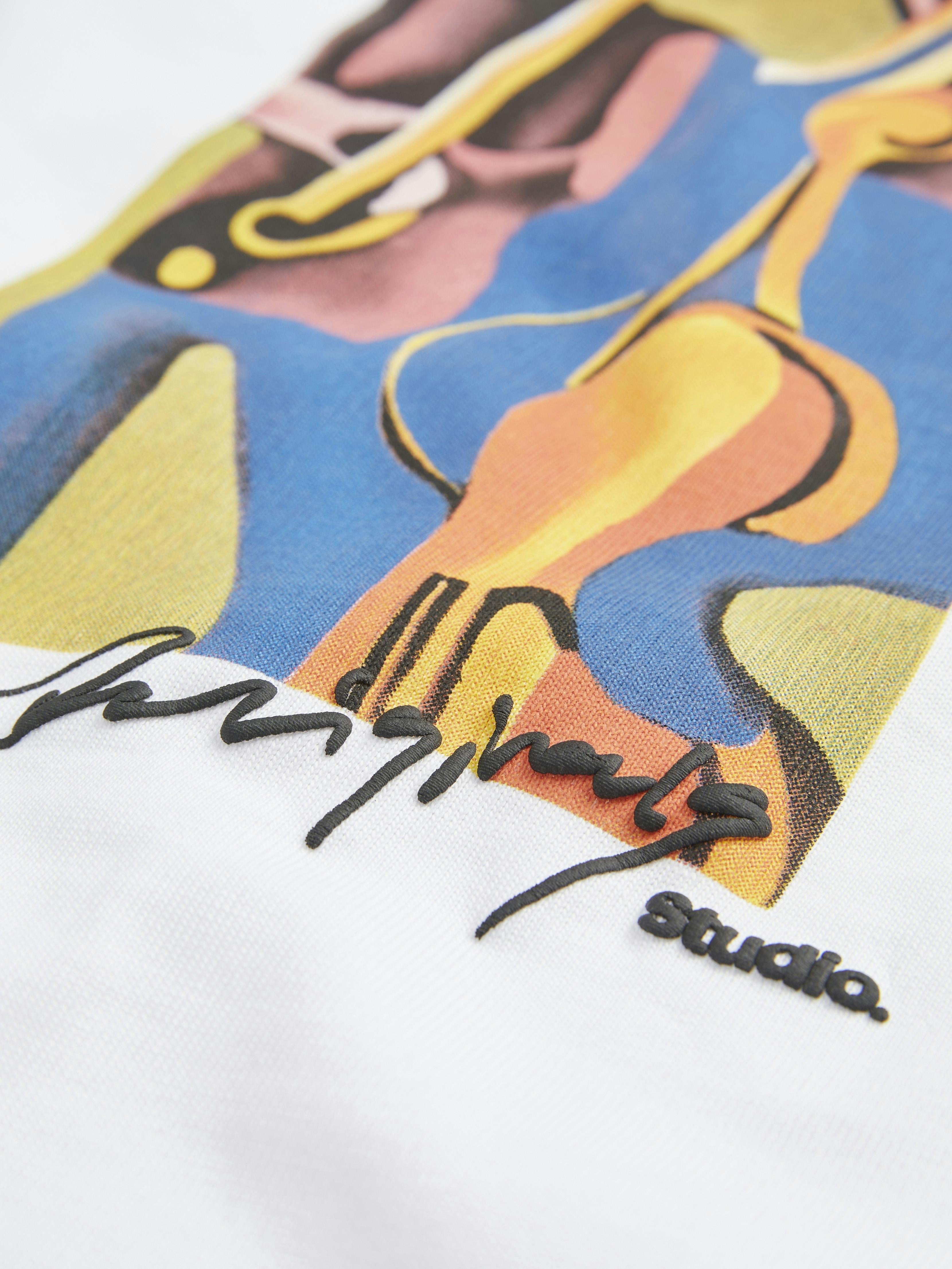 Jack & Jones t-shirt bianco con grafica 12273378 BIANCO JACK & JONES