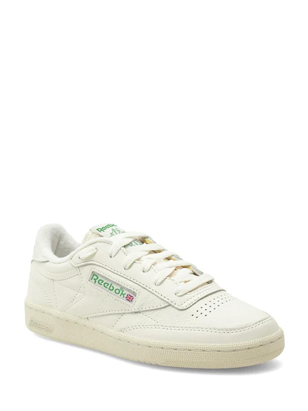 Reebok Club C 85 Vintage sneakers panna con logo verde 100000317 PANNA REEBOK