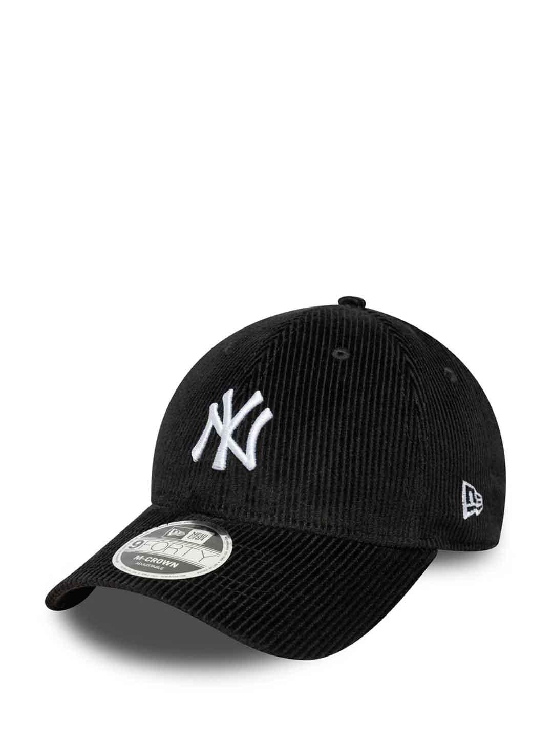 New Era 9FORTY cappello nero a costine 60691062 NERO NEW ERA