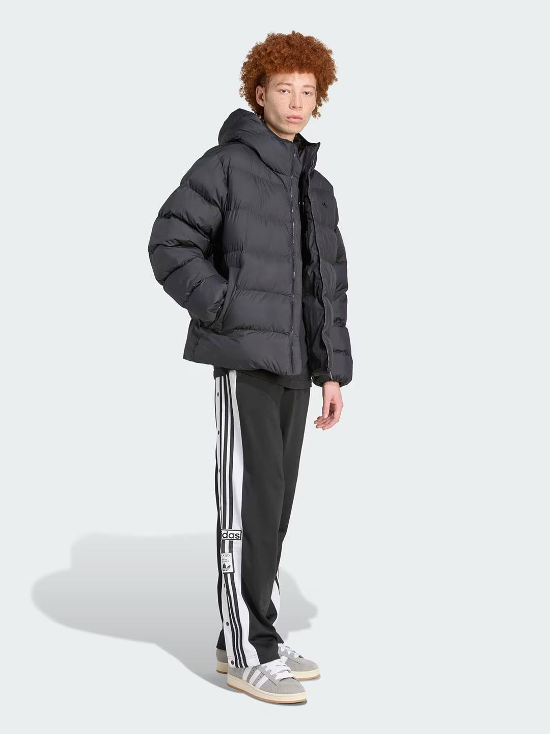 Adidas Hooded Puffer giubbino nero JX4123 NERO ADIDAS