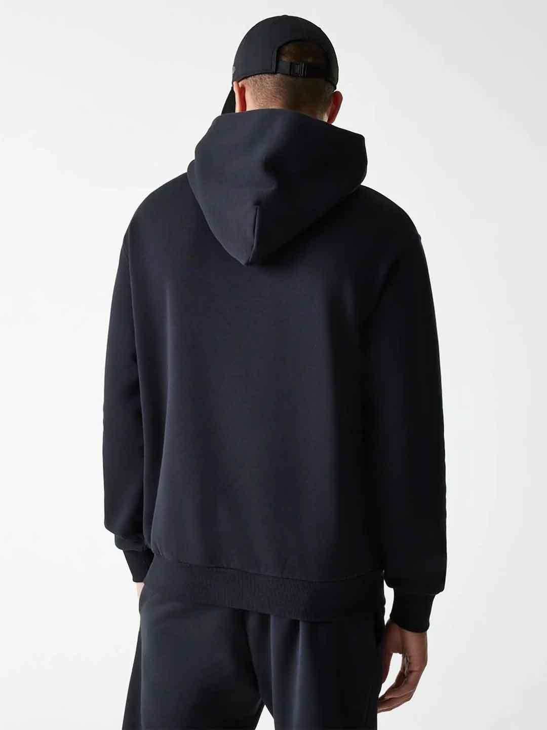 New Era felpa nero over con cappuccio 60684510 NERO NEW ERA