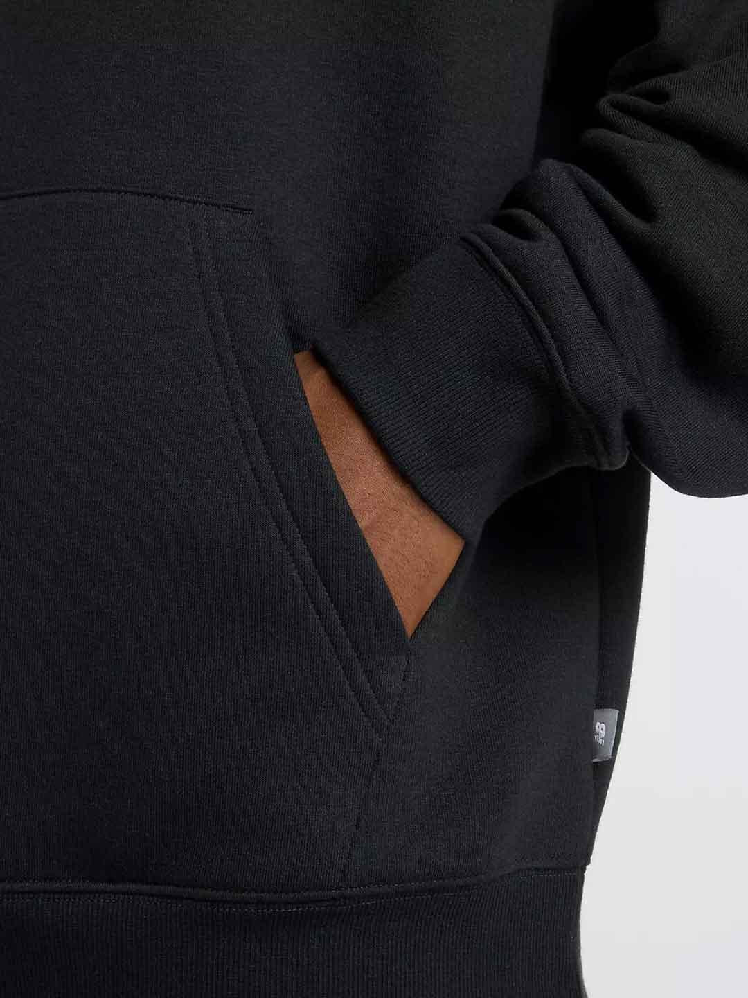 New balance felpa nero con cappuccio regolabile MT53528BK NERO NEW BALANCE